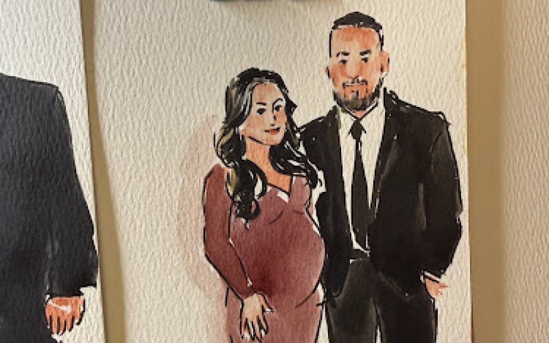 Live Wedding Painter Zakia — Painting studio in Elizabeth