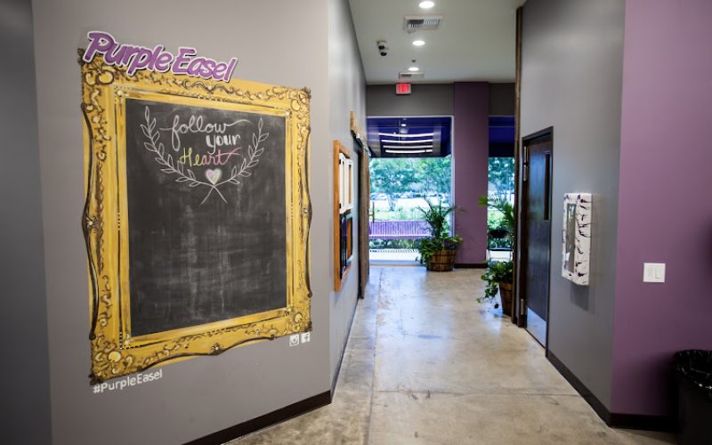 Purple Easel